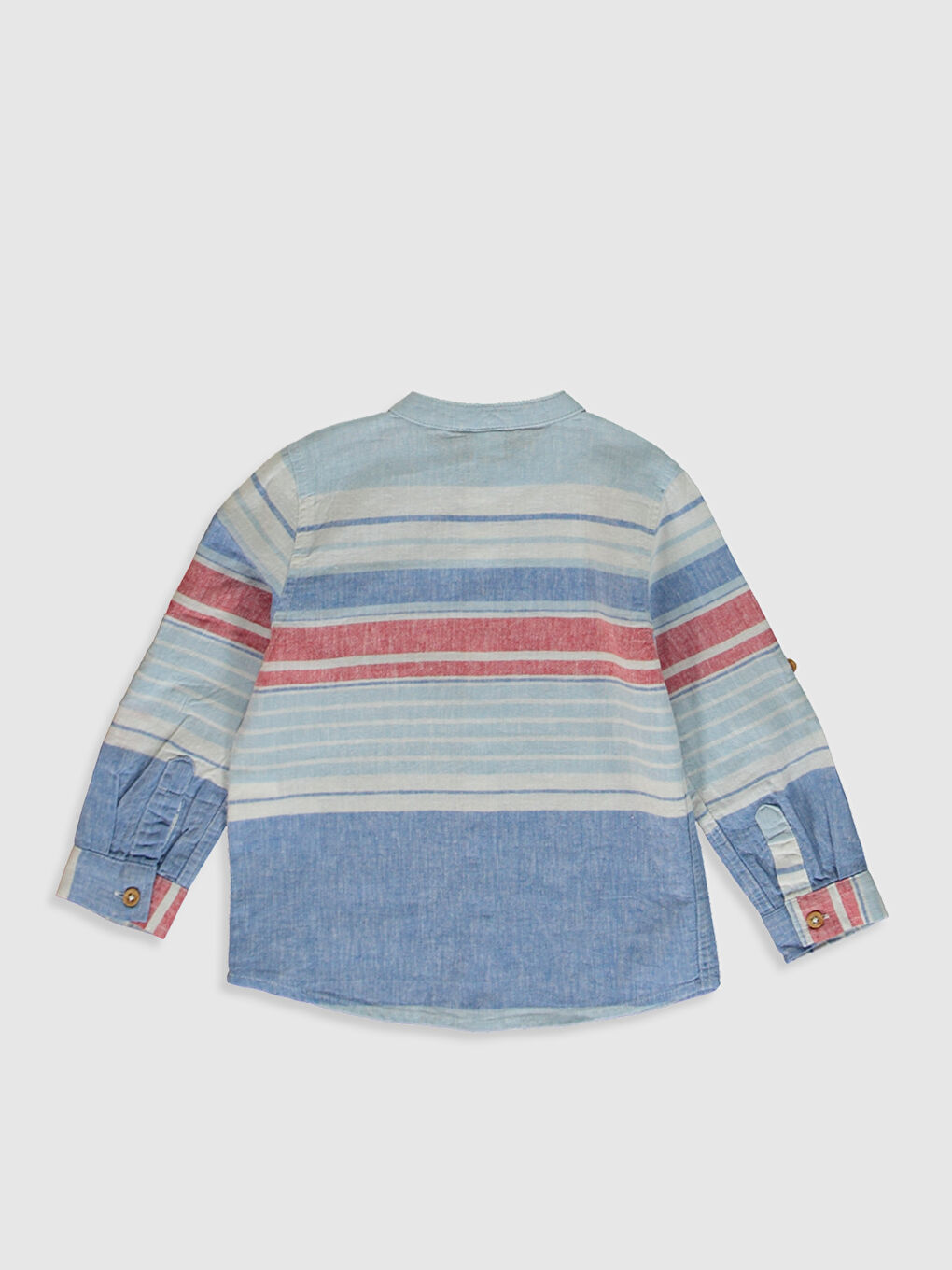 Mavi Bisiklet Yaka Kısa Kollu Erkek Bebek Gömlek-1