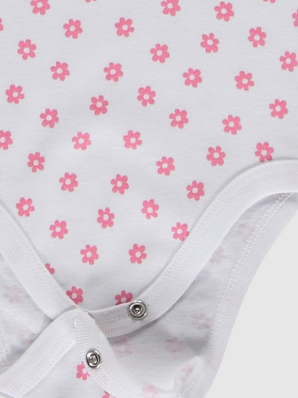 Beyaz Bisiklet Yaka Kolsuz Kız Bebek Çıtçıtlı Body 2'li-5