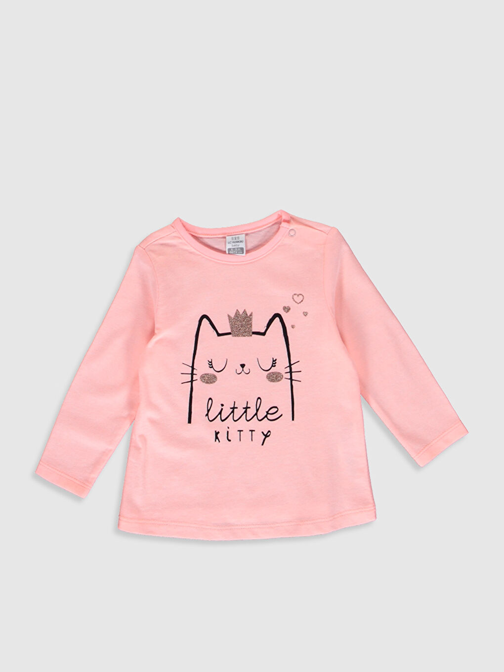 Pembe Bisiklet Yaka Baskılı Kız Bebek Pijama Takımı 3'lü-2