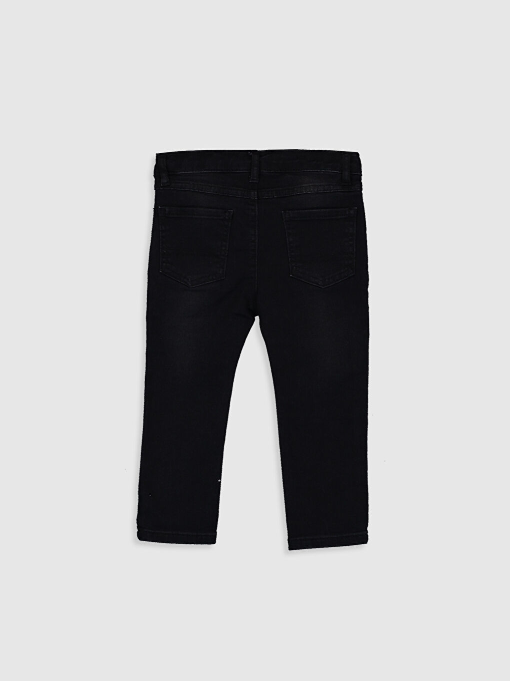 Siyah Skinny Fit Erkek Bebek Jean Pantolon-1