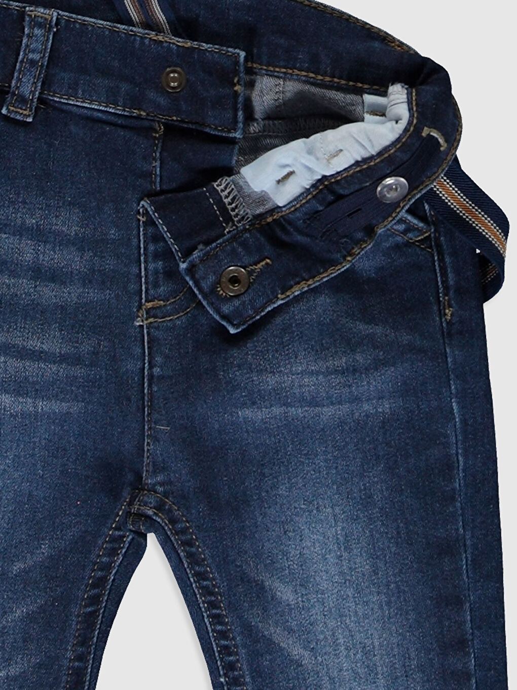 İndigo Dar Kalıp Erkek Bebek Jean-2