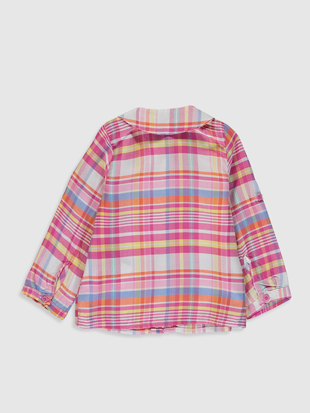 Baby Girls' Peter Pan Collar Long Sleeve Shirt-1