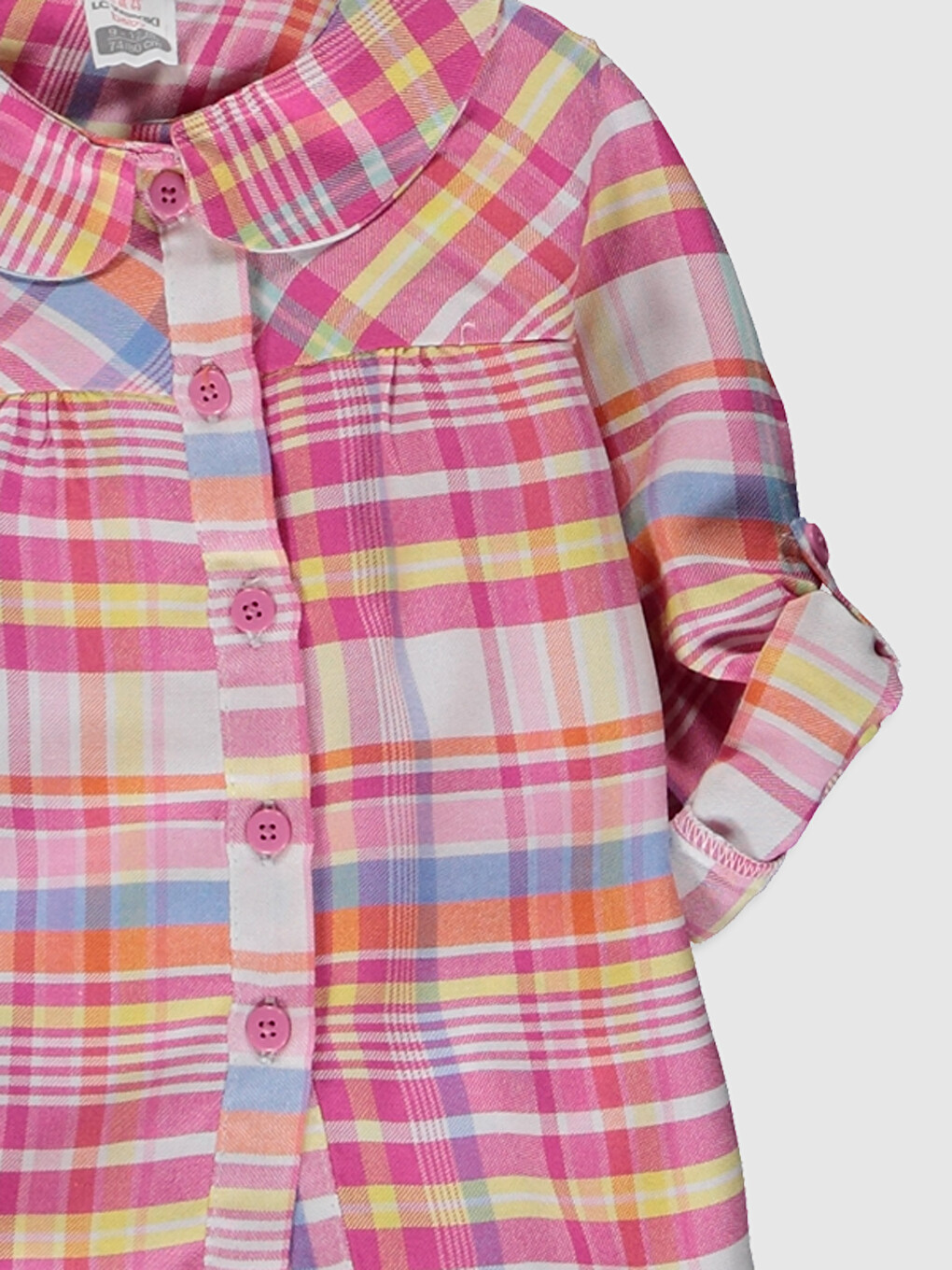 Baby Girls' Peter Pan Collar Long Sleeve Shirt-2