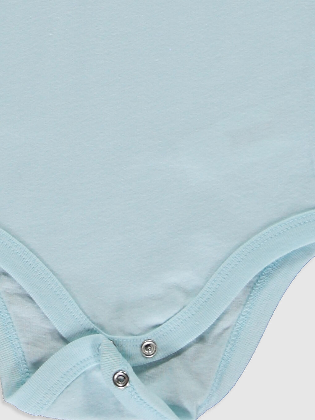 Turkuaz Bisiklet Yaka Kısa Kol Baskılı Kız Bebek Çıtçıtlı Body 2'li-4