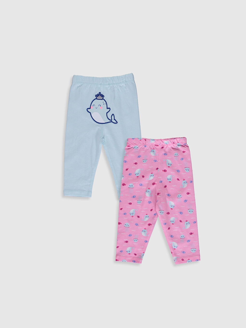 عبوة من قطعتين سفلية من بيجامات البنات الصغيرات-1