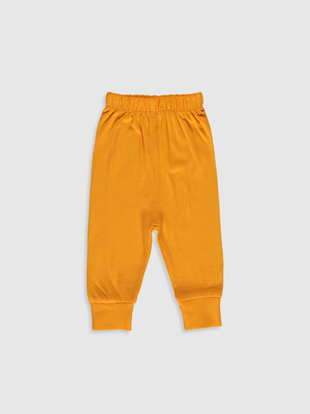 Beyaz Bisiklet Yaka Uzun Kol Baskılı Erkek Bebek Pijama Takımı-3