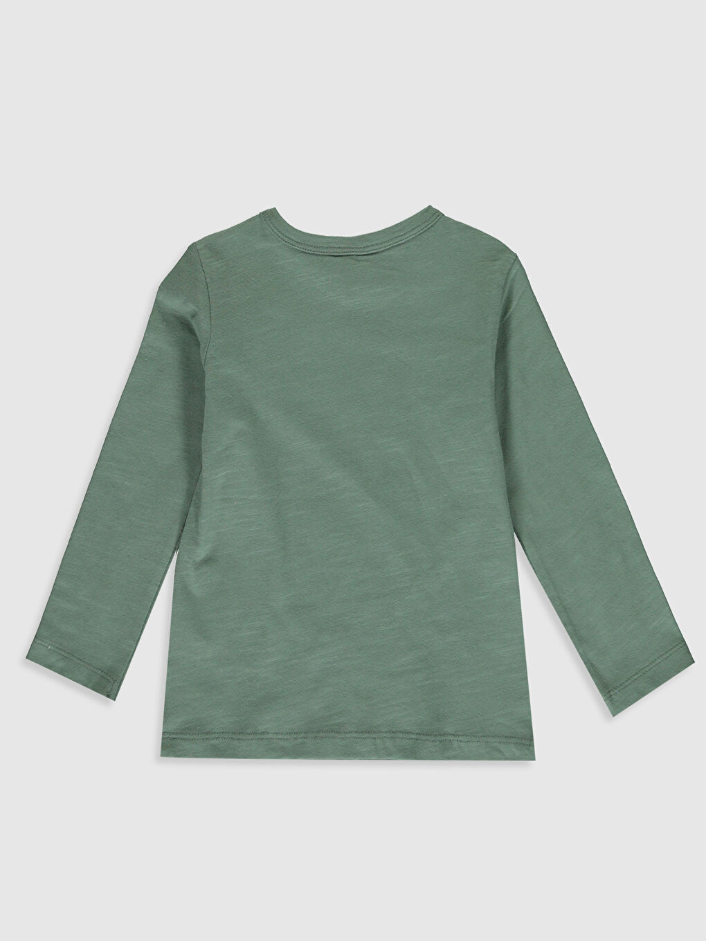 Футболка с длинным рукавом и круглым вырезом для малышей мальчиков-1
