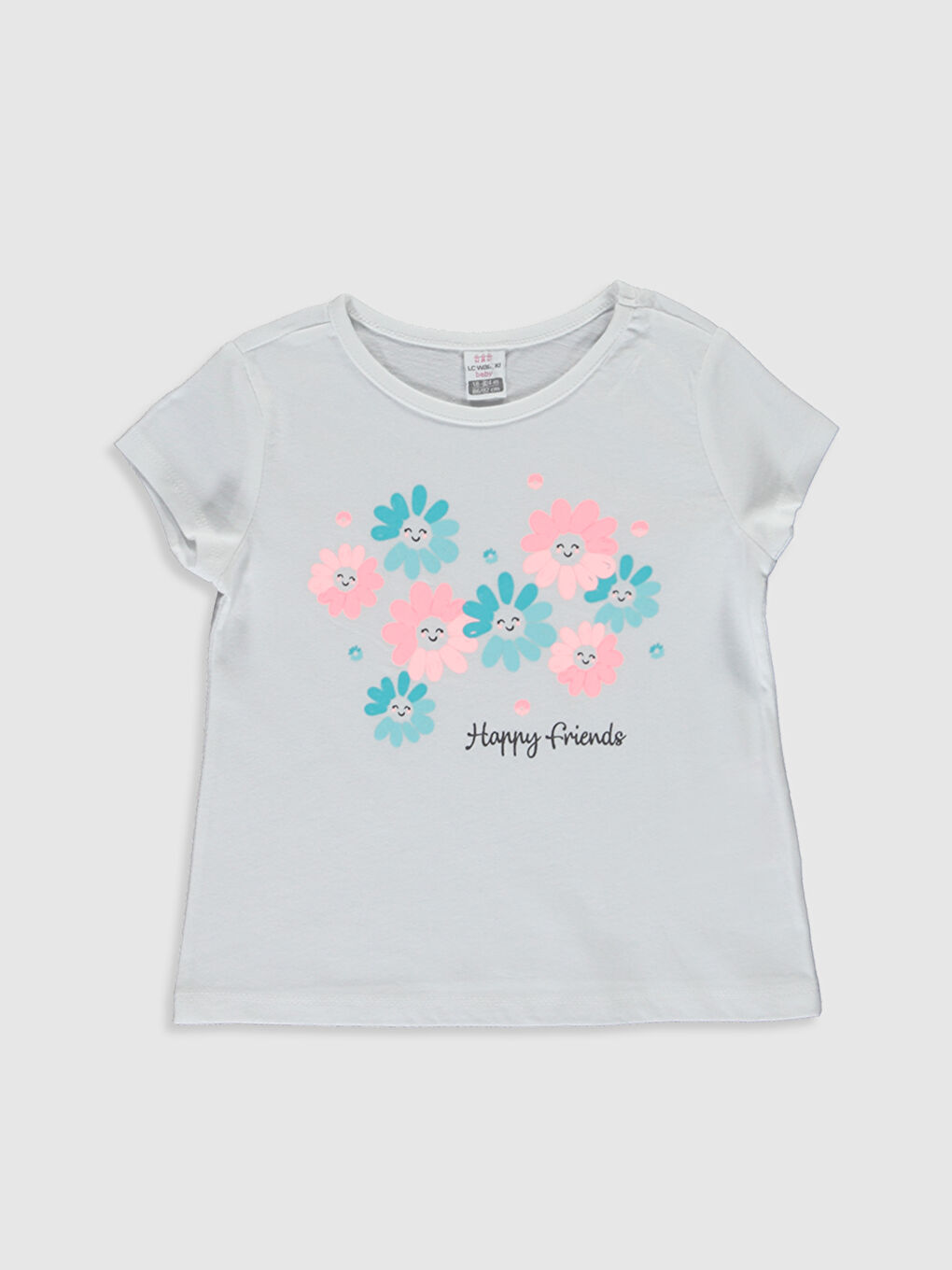 Малышки девочки Белый Футболка