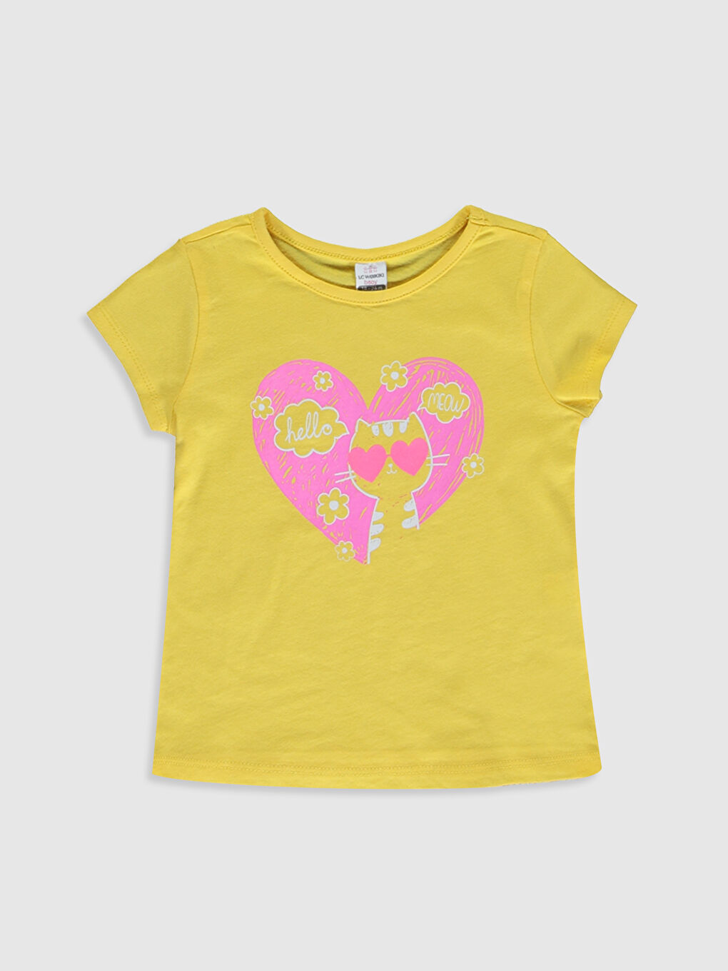 T-shirt JAUNE Bébé Fille