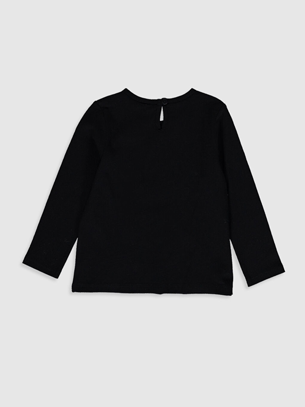 Футболка с круглым вырезом и длинным рукавом для малышек девочек-1