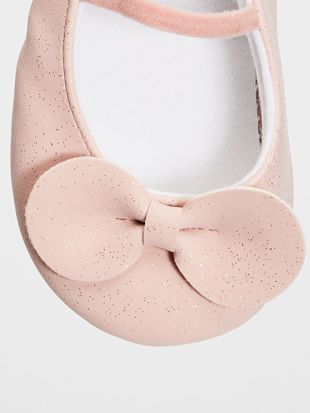 Сәбиге арналған қыздарға бантикпен безендірілген алғашқы жүріс аяқ киімі-4