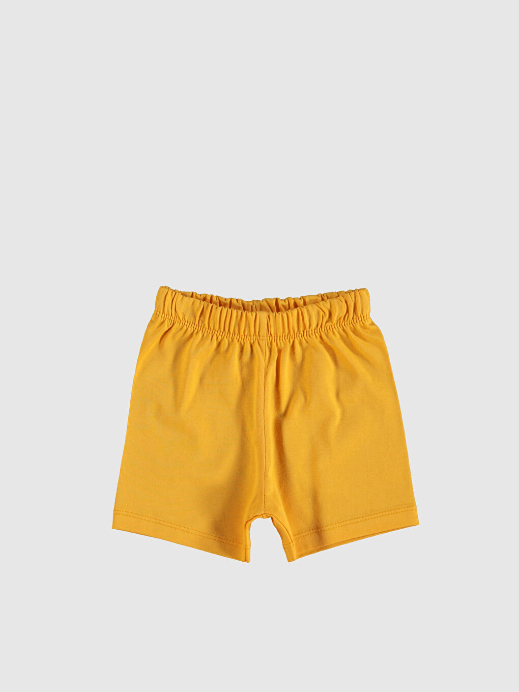 Beyaz Beli Lastikli Pamuklu Erkek Bebek Pijama Alt 2'li-2