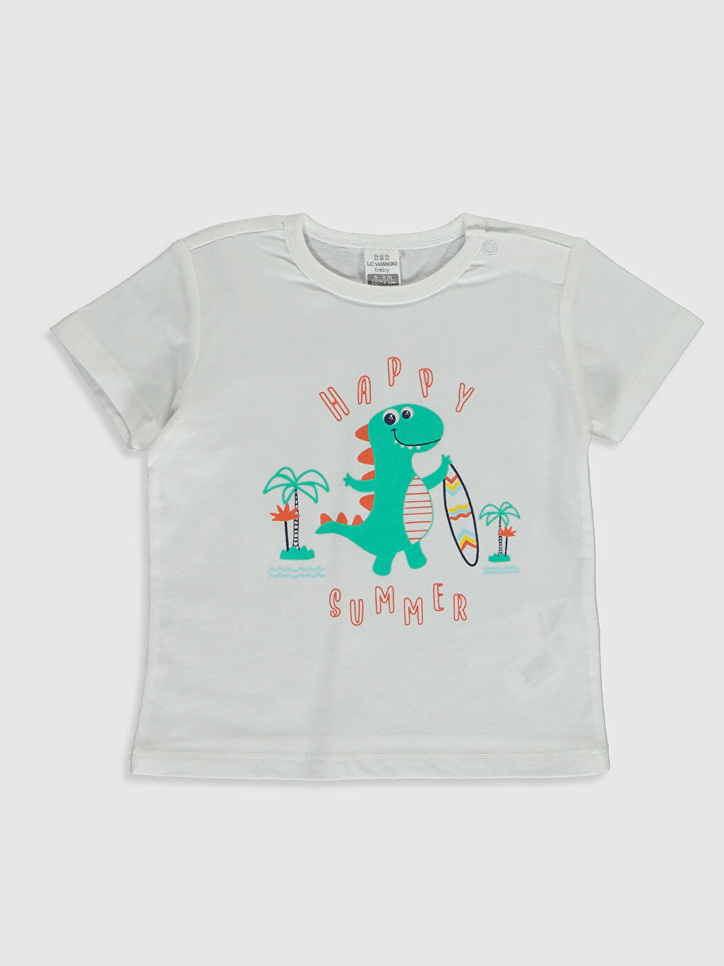 сәби ұлдарға арналған дөңгелек жағалы қысқа жең принтті пижама жинағы-2