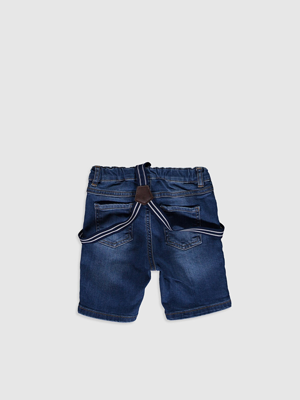 İndigo Standart Kalıp Erkek Bebek Jean Şort-1