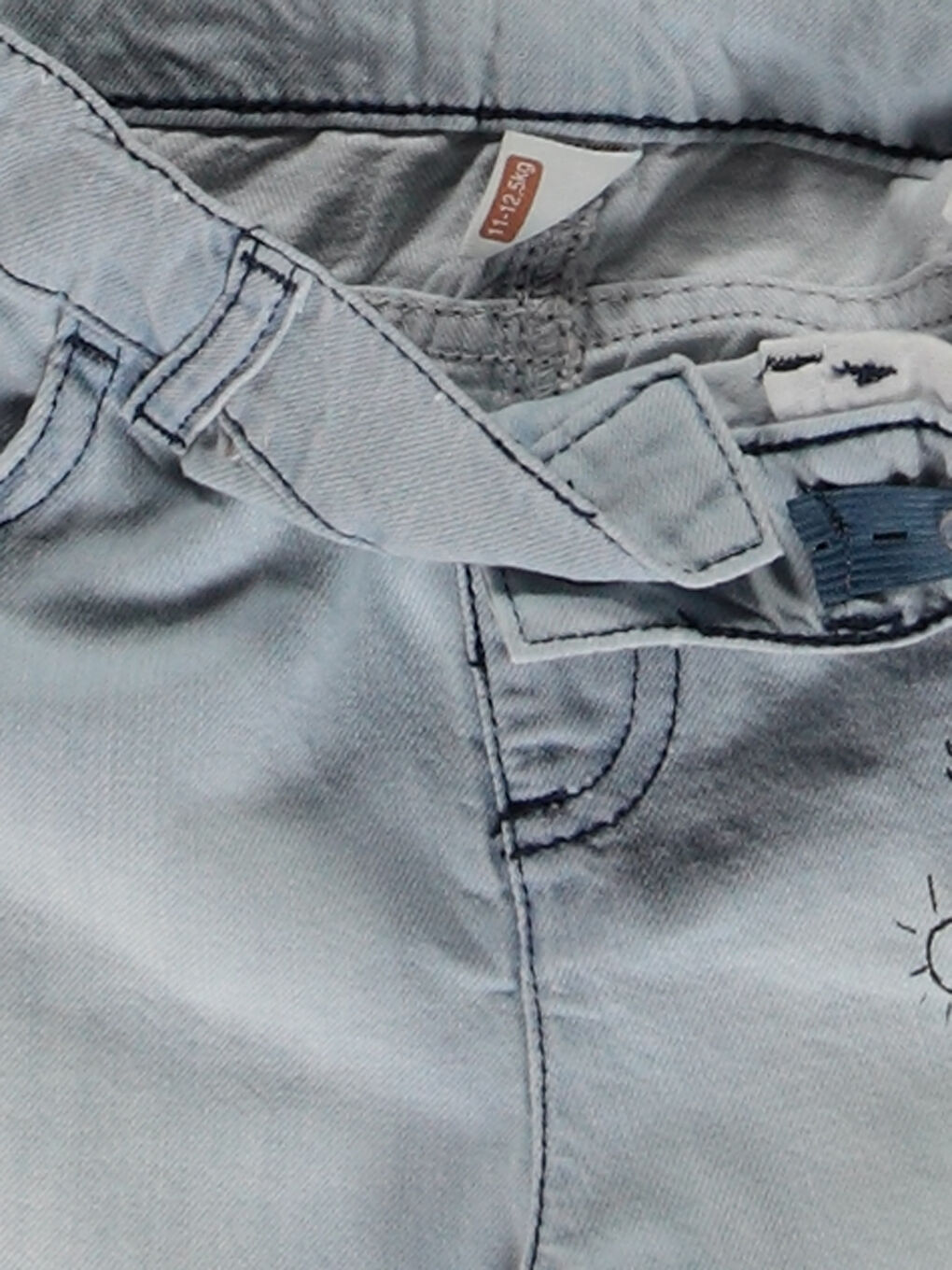 Standard Fit Baby Boy Jean Shorts-2