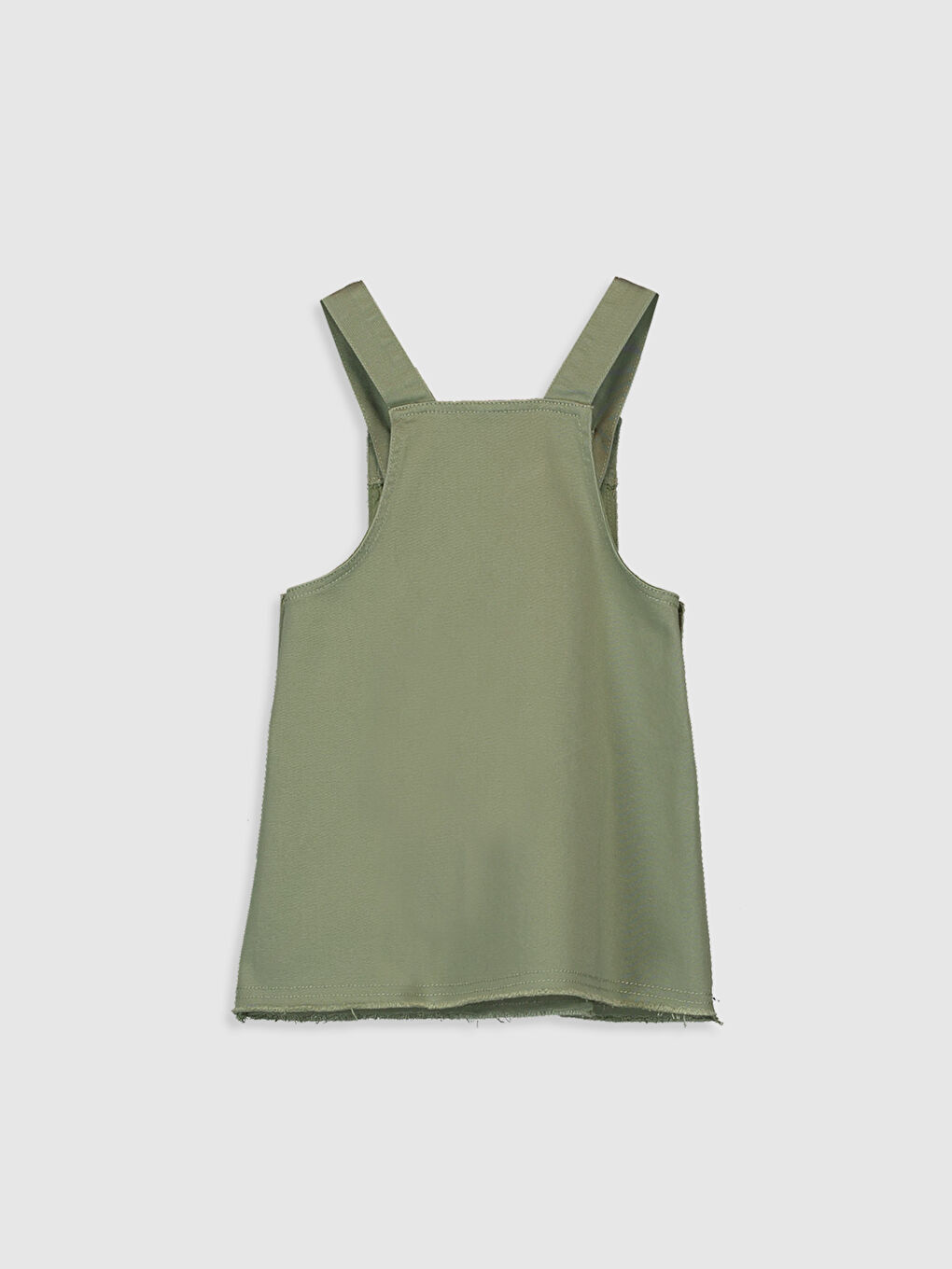 Robe Basique à Bretelles en Gabardine pour Bébé Fille-1