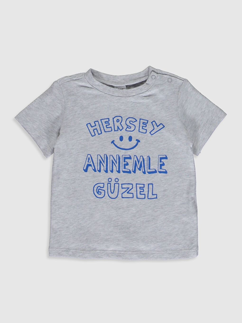 Beyaz Erkek Bebek Yazı Baskılı Pijama Takımı-2