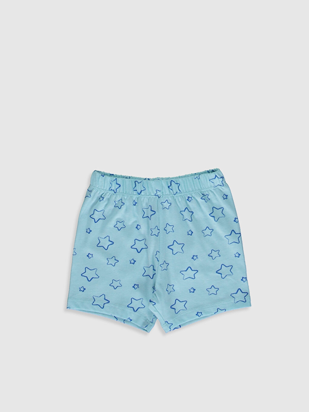 Beyaz Erkek Bebek Yazı Baskılı Pijama Takımı-3