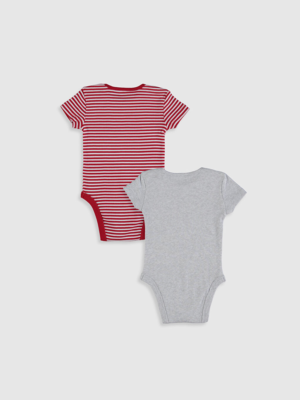 Beyaz Kız Bebek Pamuklu Çıt Çıtlı Body 2'li-1