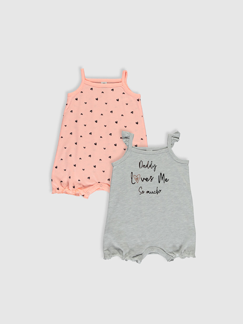 2-pack Baby Girl's Printed Jumpsuit