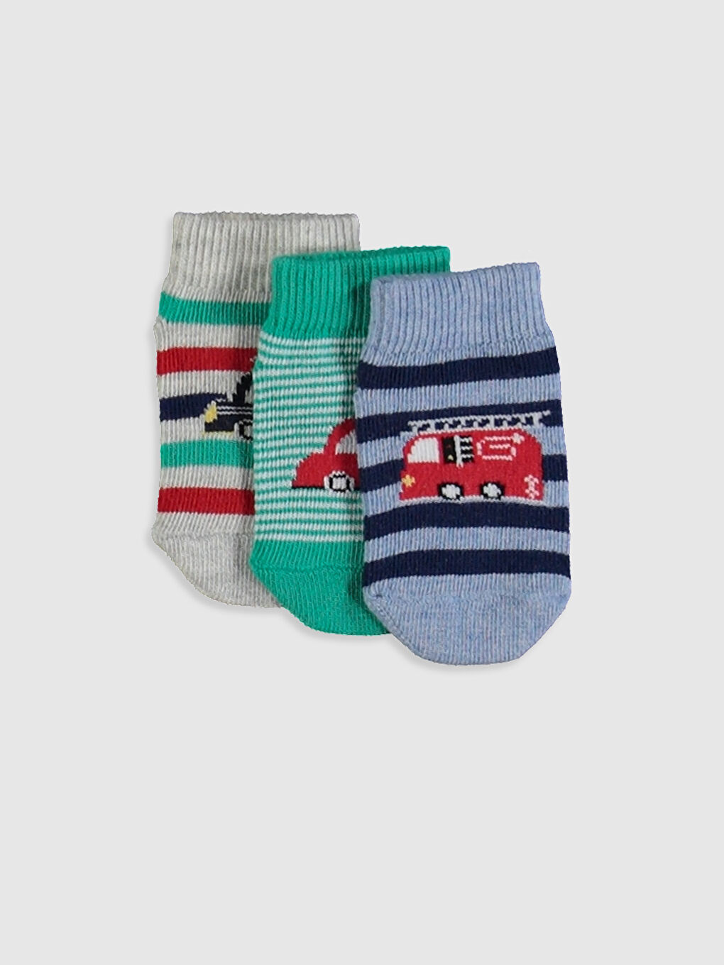 Karışık Renk İpliği Boyalı Patik Çorap