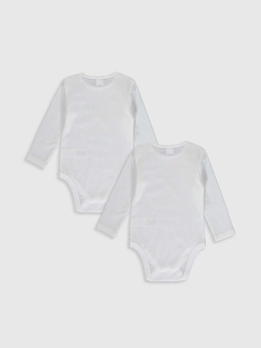 Beyaz Kız Bebek Pamuklu Çıt Çıtlı Body 2'li-1