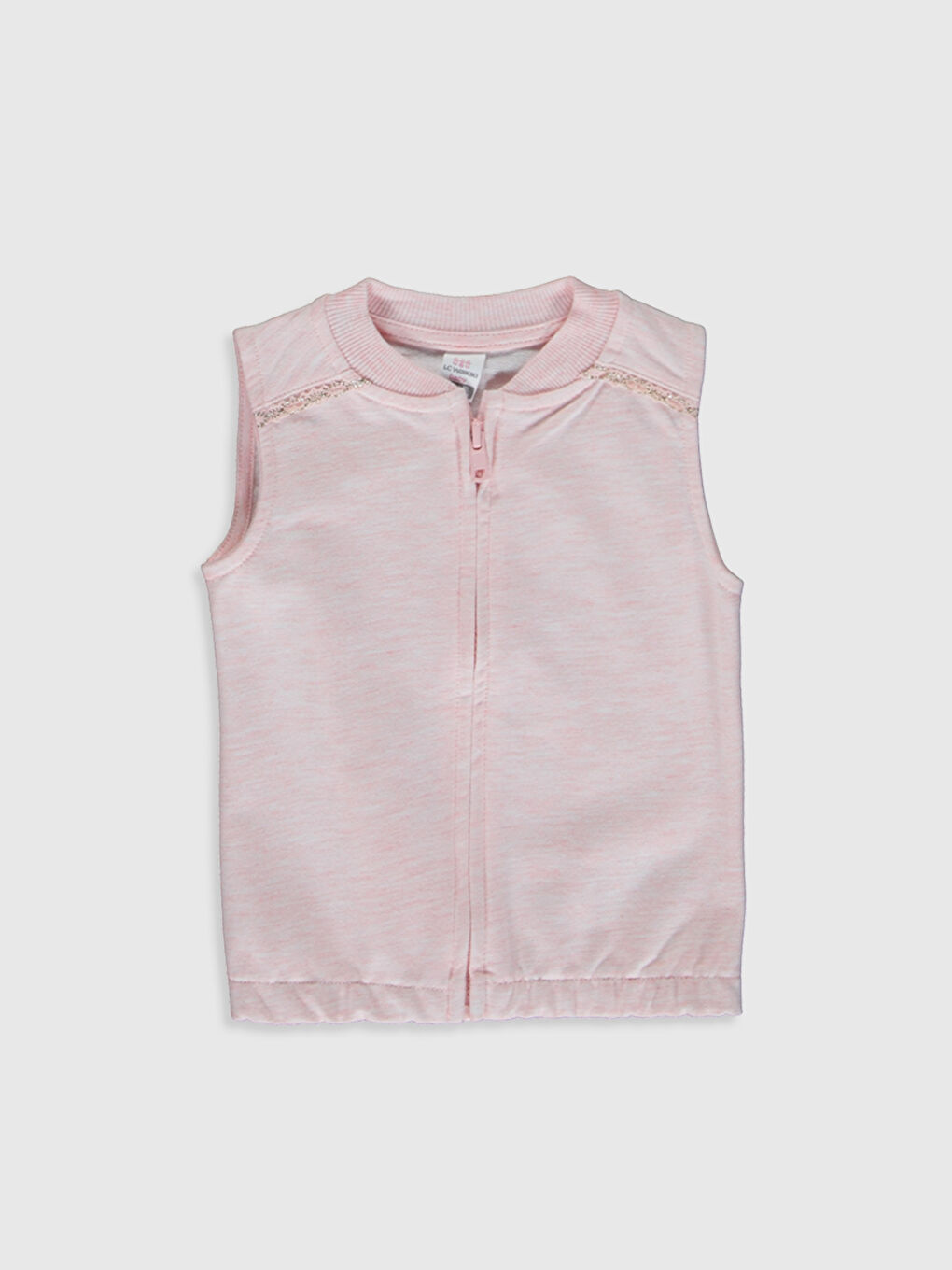 Pembe Bisiklet Yaka Kız Bebek Yelek