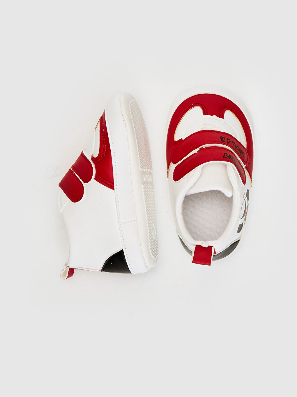 Beyaz Erkek Bebek Mickey Mouse Lisanslı Yürüme Öncesi Ev Botu-1