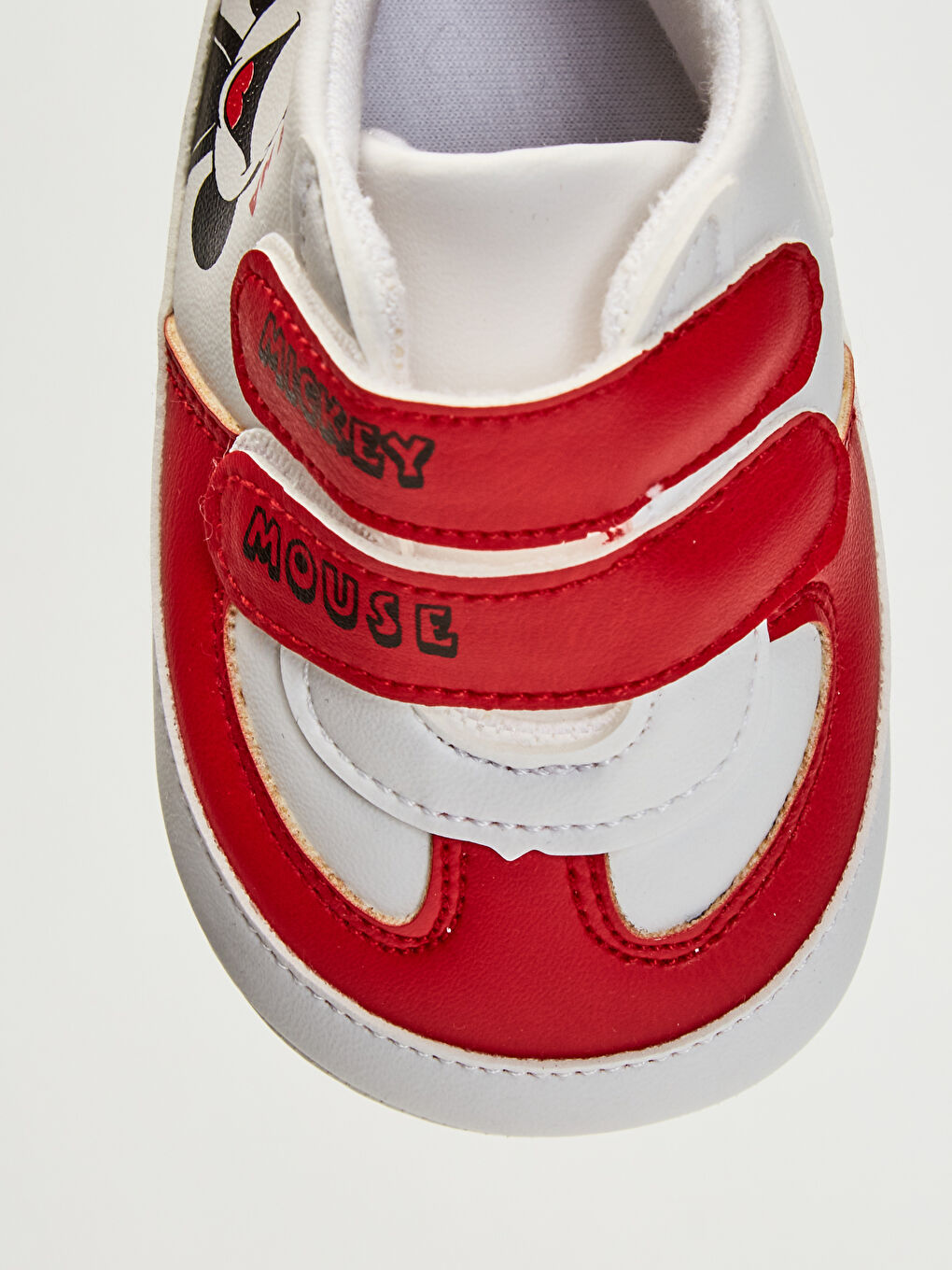 Beyaz Erkek Bebek Mickey Mouse Lisanslı Yürüme Öncesi Ev Botu-4