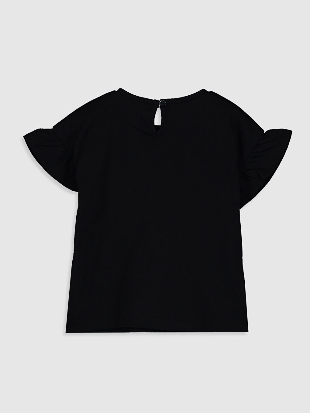 LCW baby Crew Neck Short Sleeve Baby Girls' T-Shirt -0S8706Z1-CVL