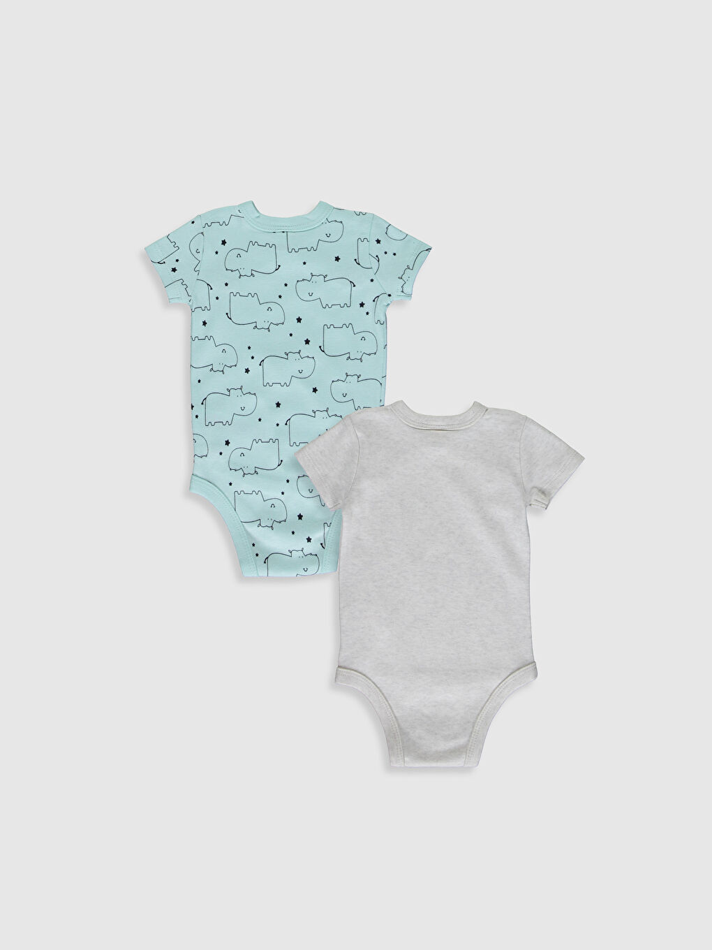 Хлопчик СІРО-ЖОВТИЙ Боді на бретельках-1