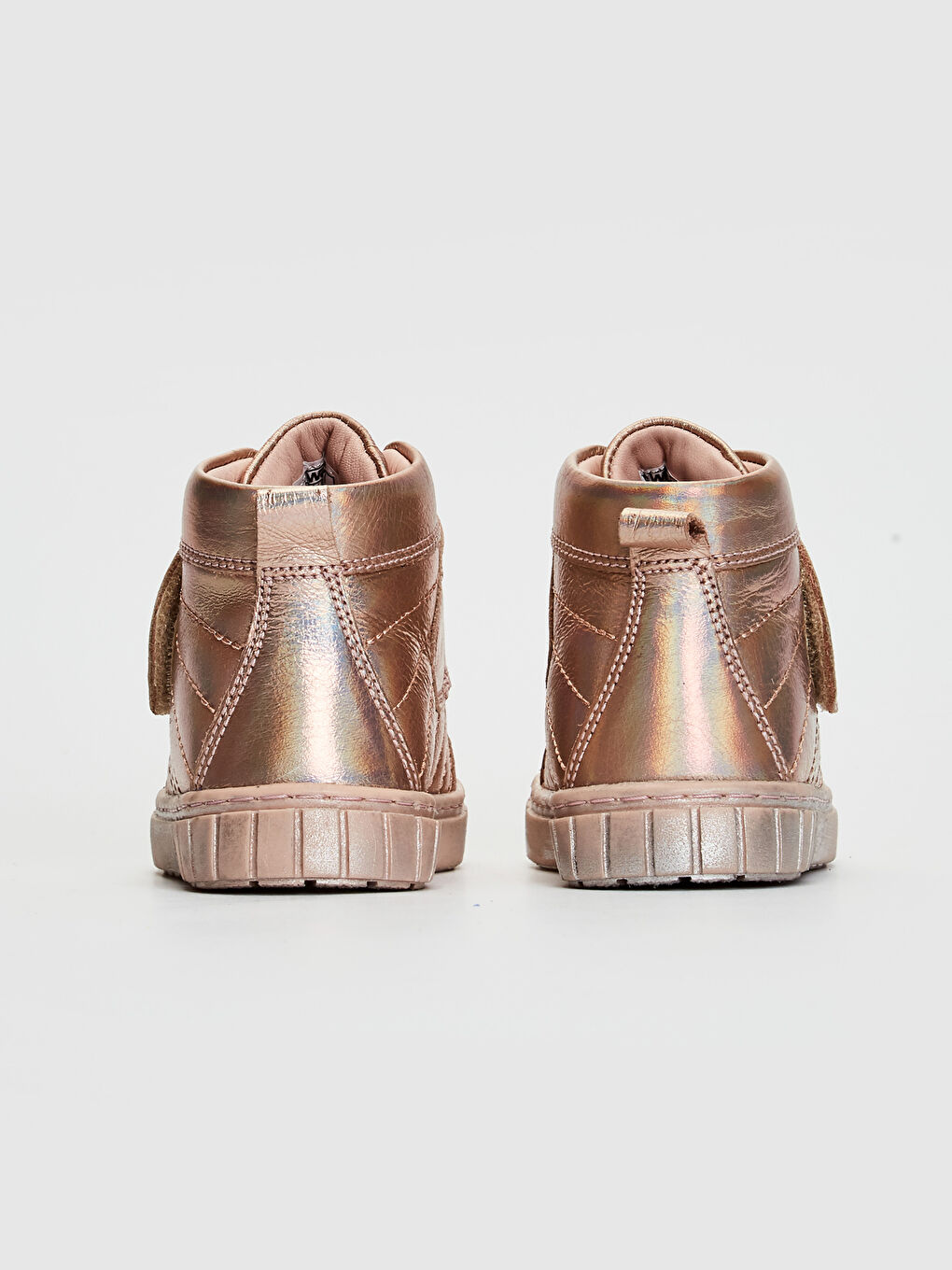 Sarı Kız Bebek Cırt Cırtlı Hakiki Deri Ayakkabı.-3