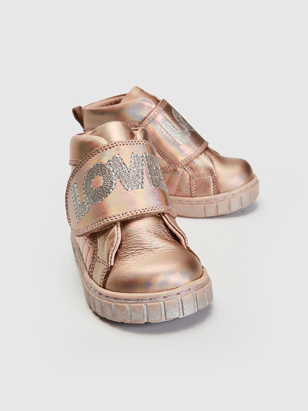 Sarı Kız Bebek Cırt Cırtlı Hakiki Deri Ayakkabı.-4