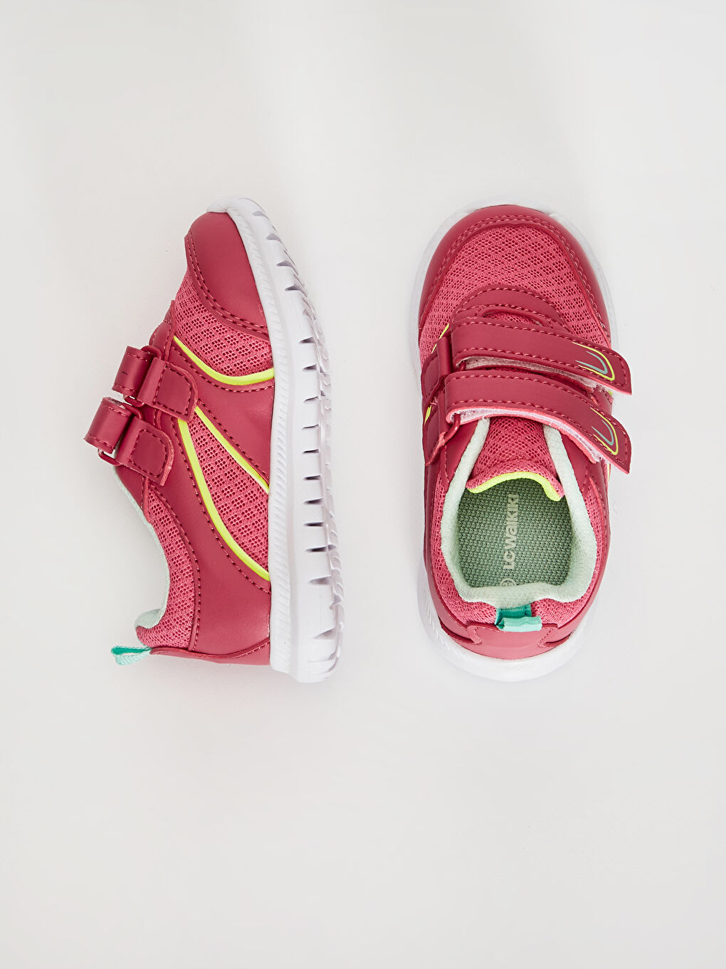 Pembe Kız Bebek Cırt Cırtlı Aktif Spor Ayakkabı 