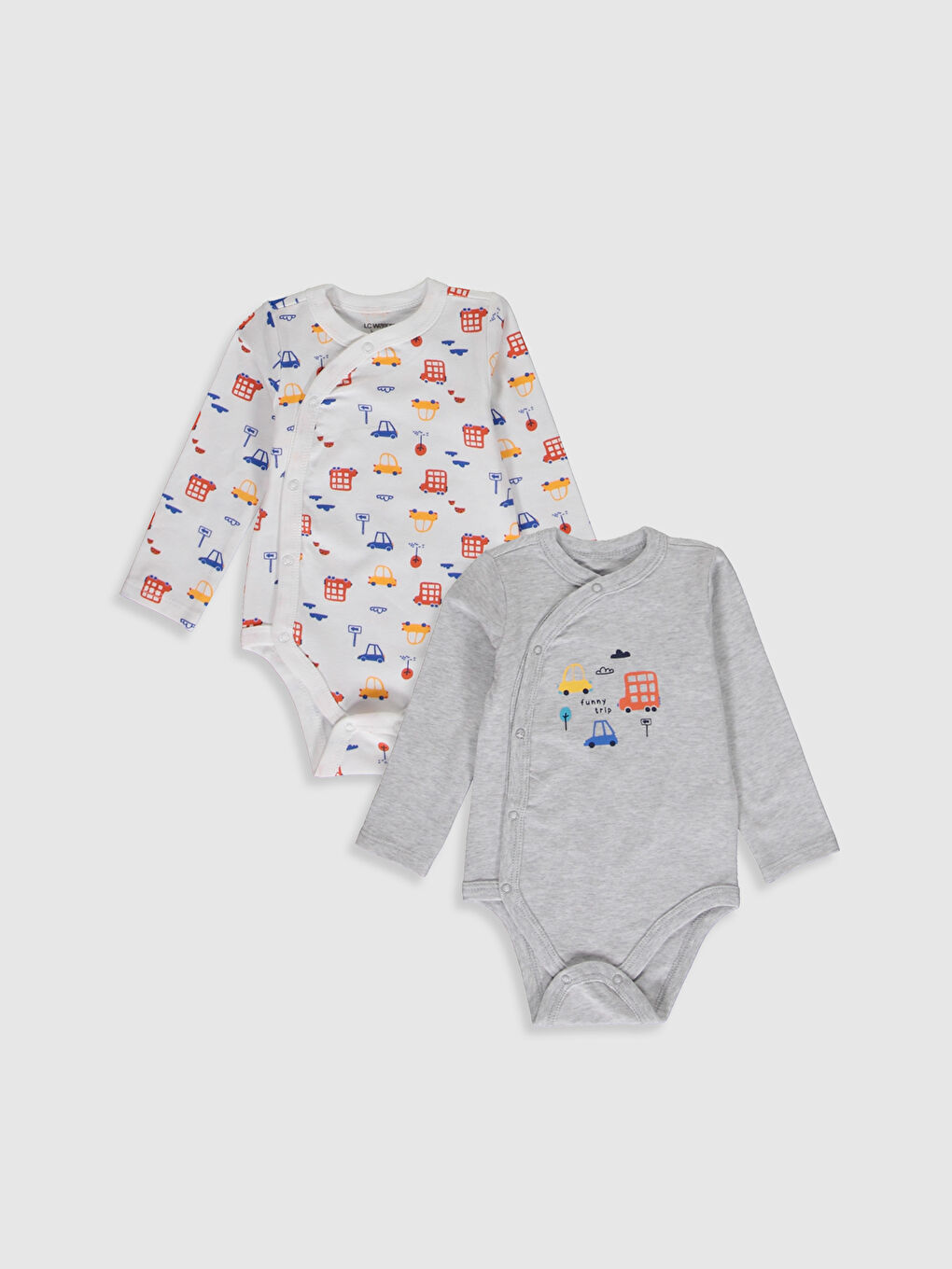 Long Sleeved Baby Boy Press Stud Body