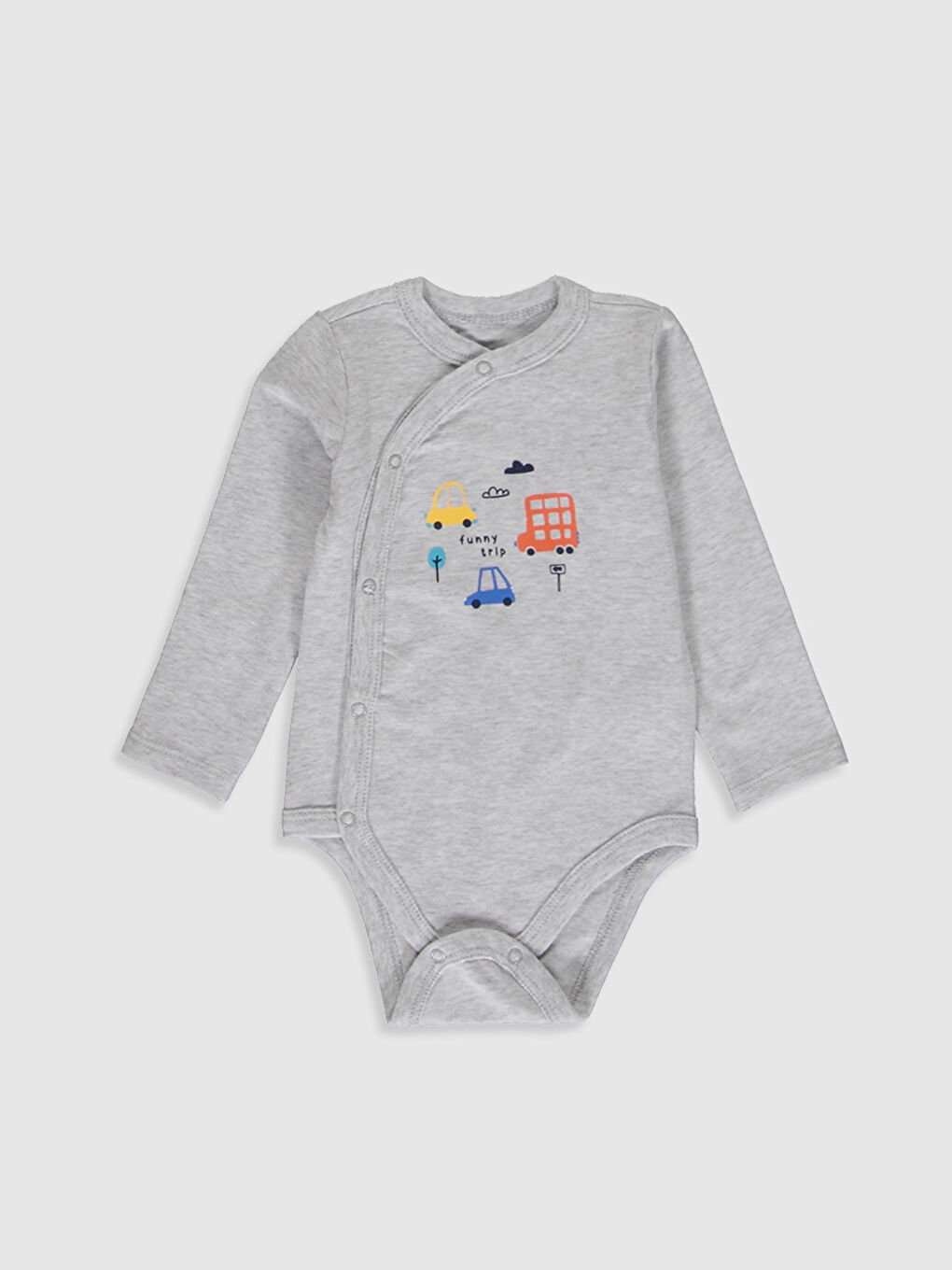Long Sleeved Baby Boy Press Stud Body-2