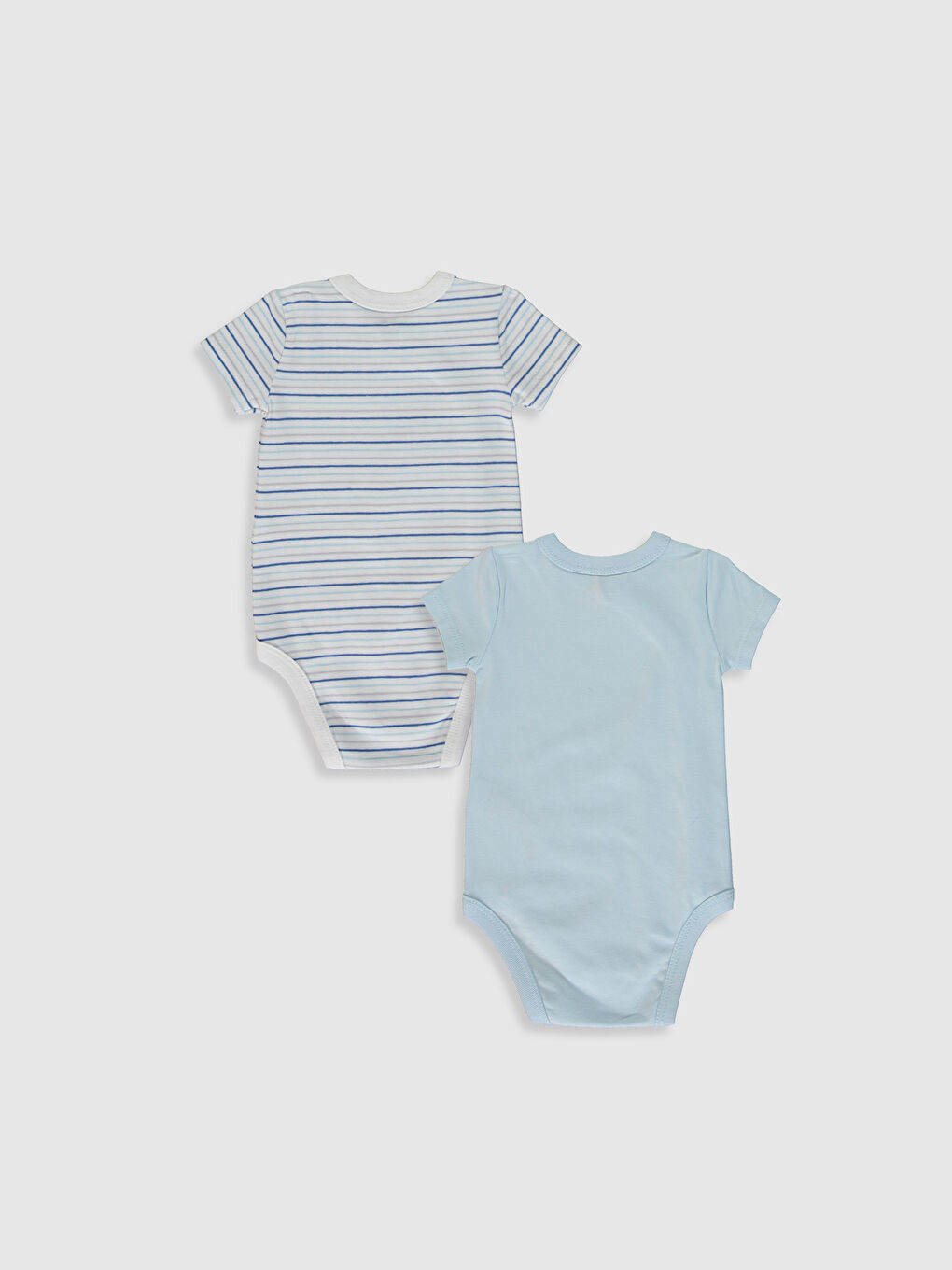 Short Sleeved Baby Boy Press Stud Press Stud Body-1
