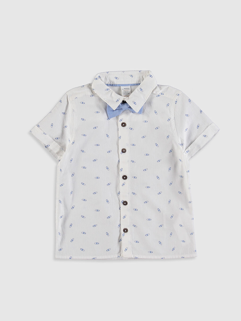 Mavi Kısa Kollu Erkek Bebek Takım-2