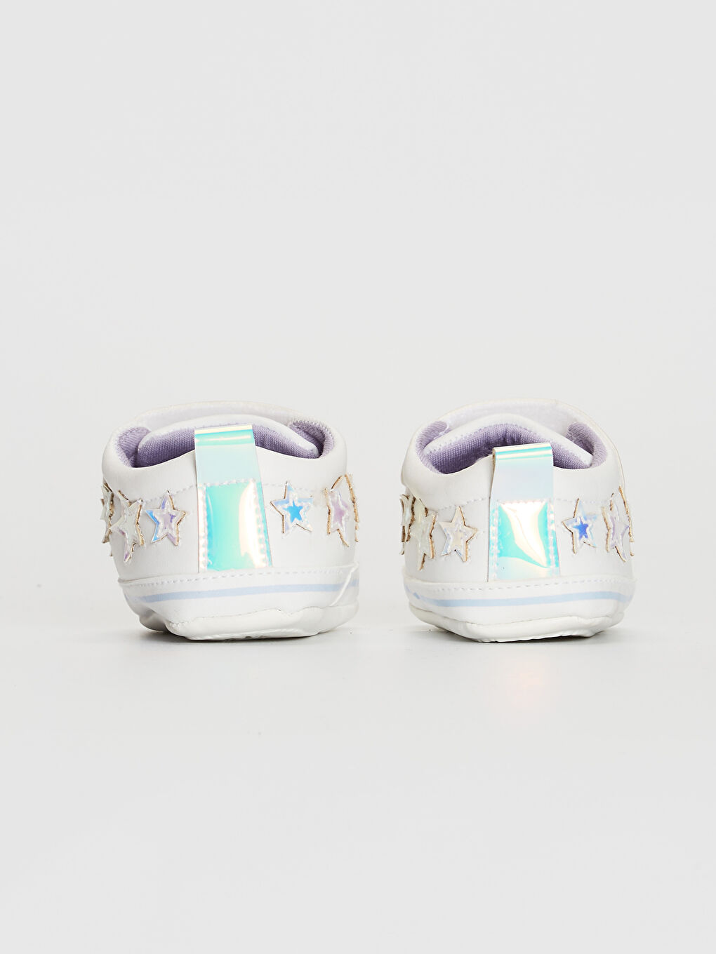 Beyaz Kız Bebek Cırt Cırtlı Yürüme Öncesi Ayakkabı-3