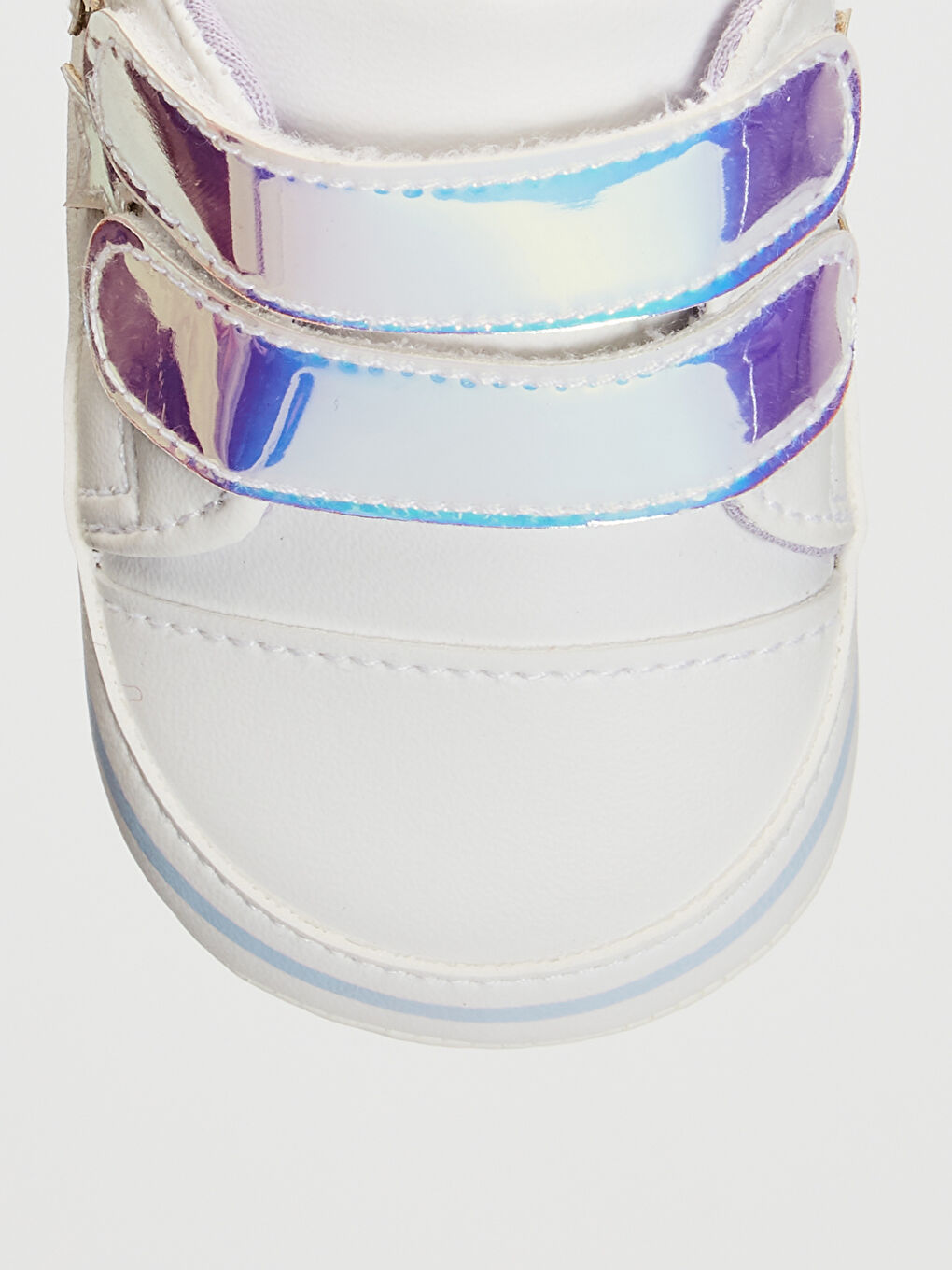 Beyaz Kız Bebek Cırt Cırtlı Yürüme Öncesi Ayakkabı-4