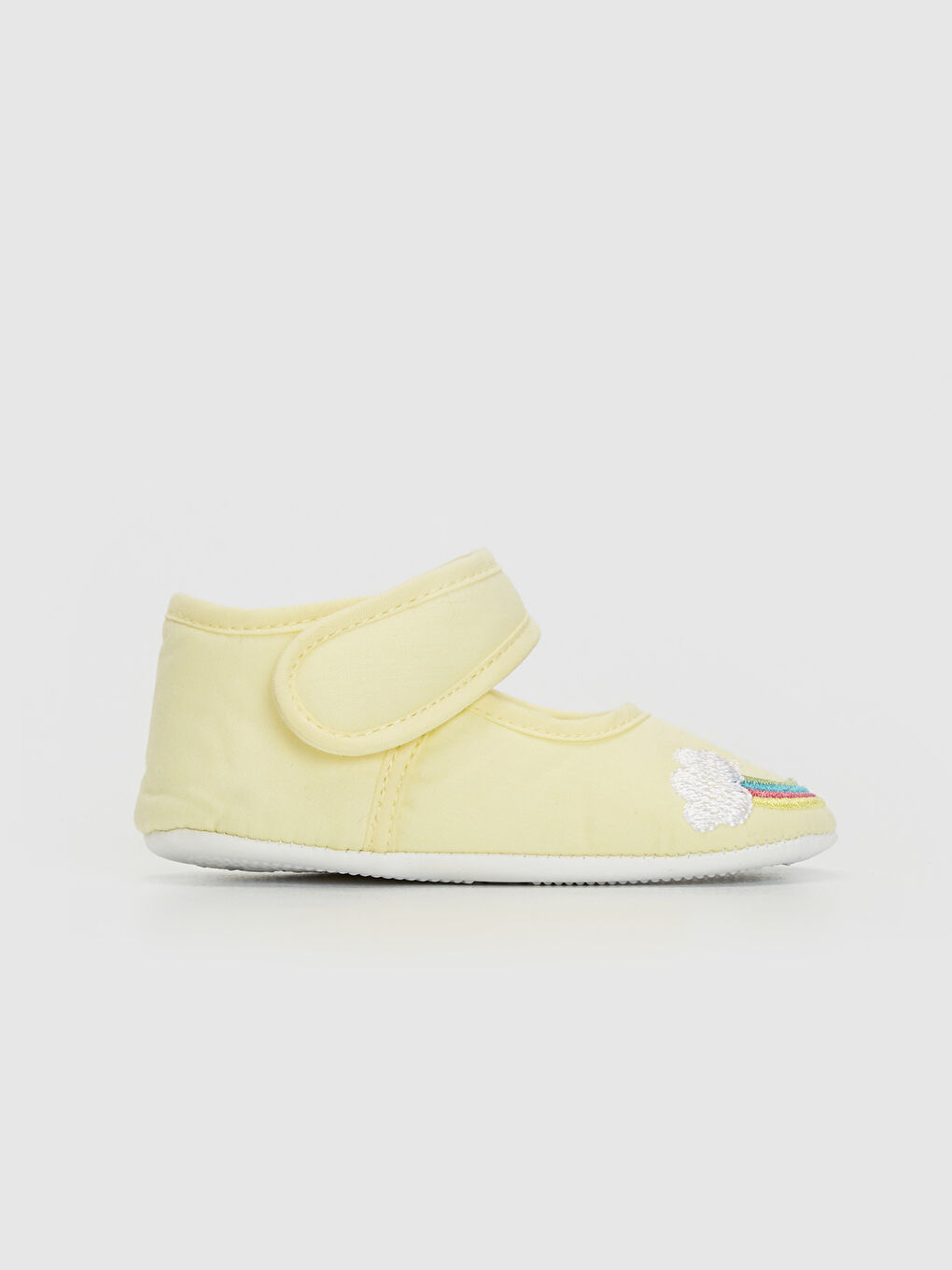 Sarı Kız Bebek Cırt Cırtlı Yürüme Öncesi Ayakkabı-1