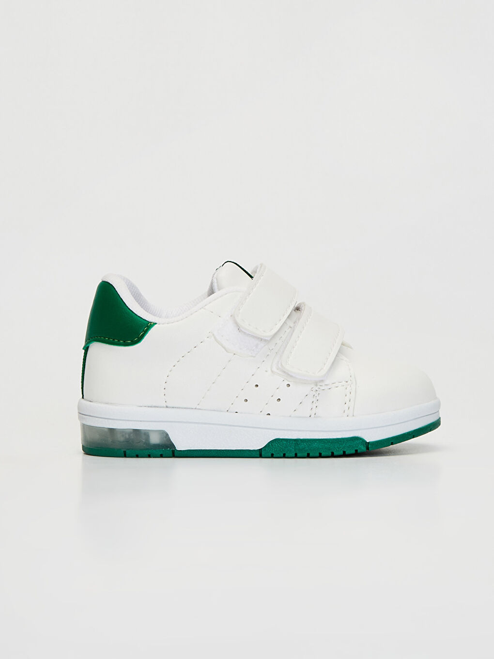 Beyaz Erkek Bebek Işıklı Günlük Bilekli Ayakkabı 