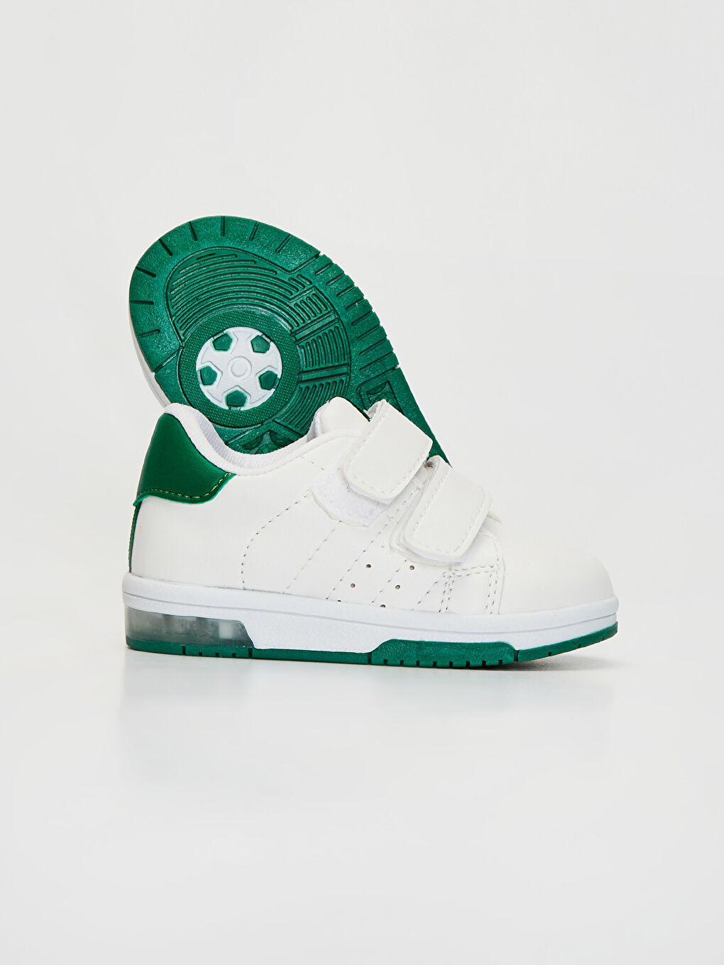 Beyaz Erkek Bebek Işıklı Günlük Bilekli Ayakkabı -2