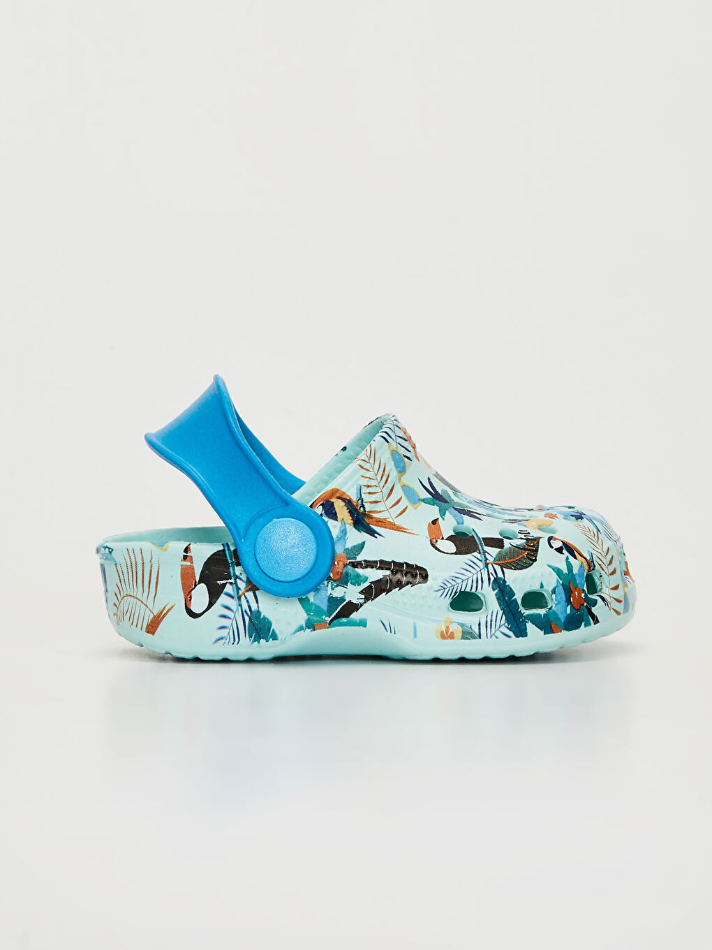 Turkuaz Erkek Bebek Baskılı Plaj Sandaleti