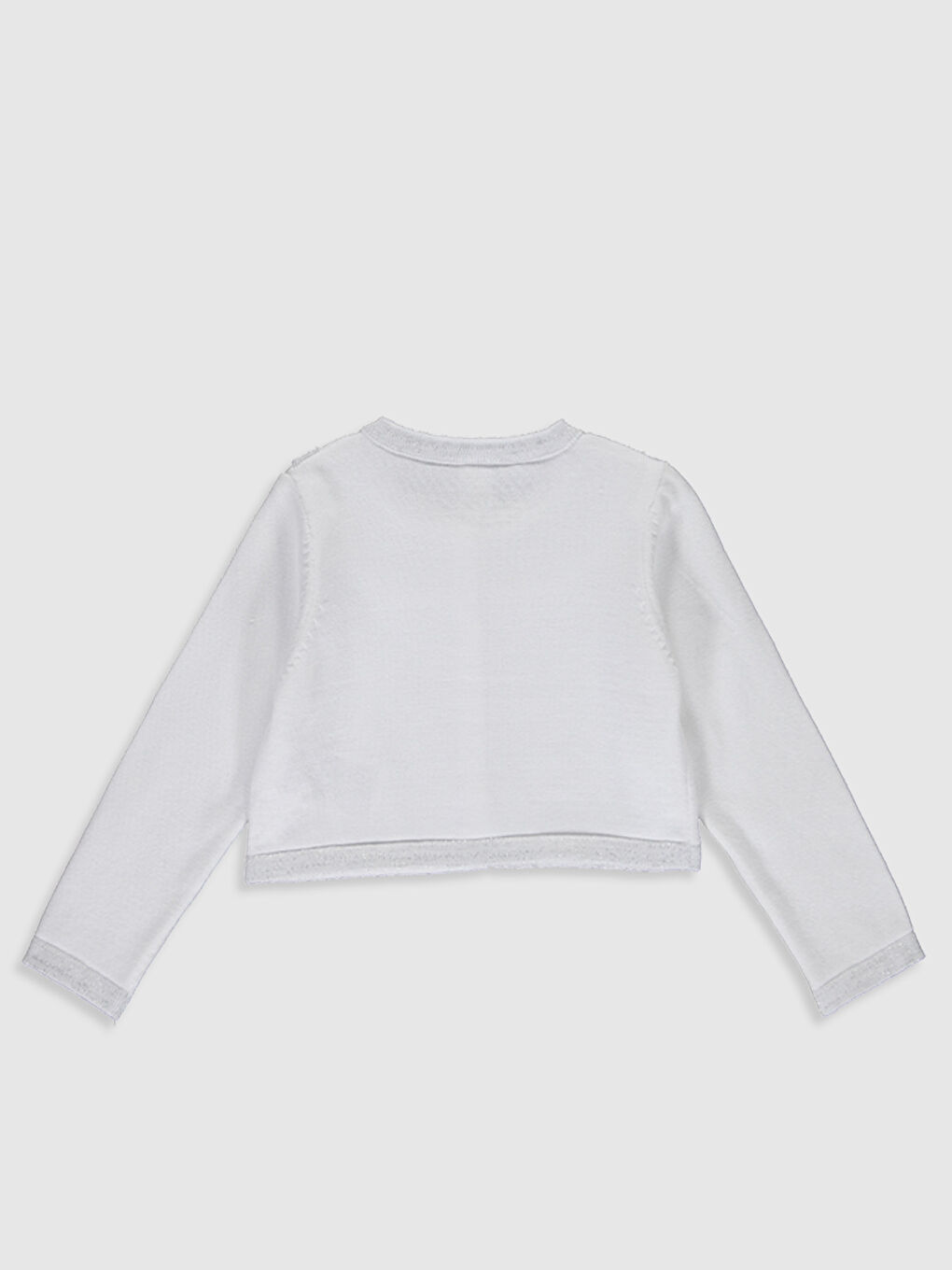 Прямой кардиган с длинным рукавом для малышки девочки-1