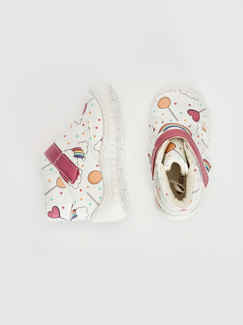 Beyaz Kız Bebek Anatomik Taban İlk Adım Ayakkabısı 