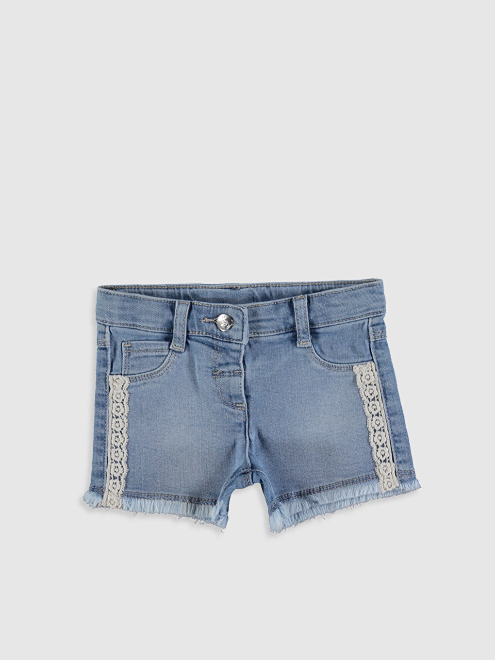 LCW baby Short en jean standard pour bébé fille -0SH155Z1-507