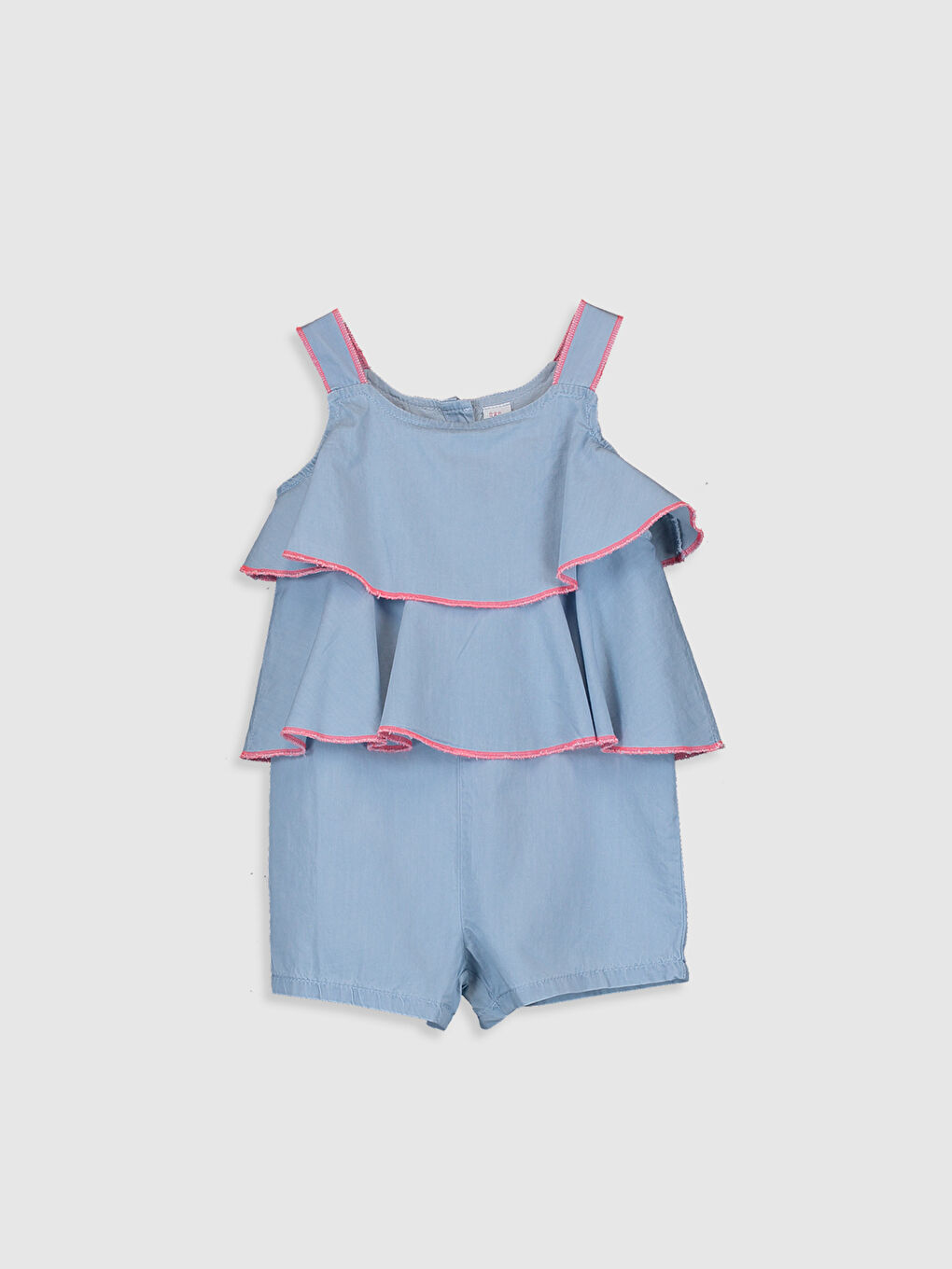 İndigo Kız Bebek Jean Şort Salopet