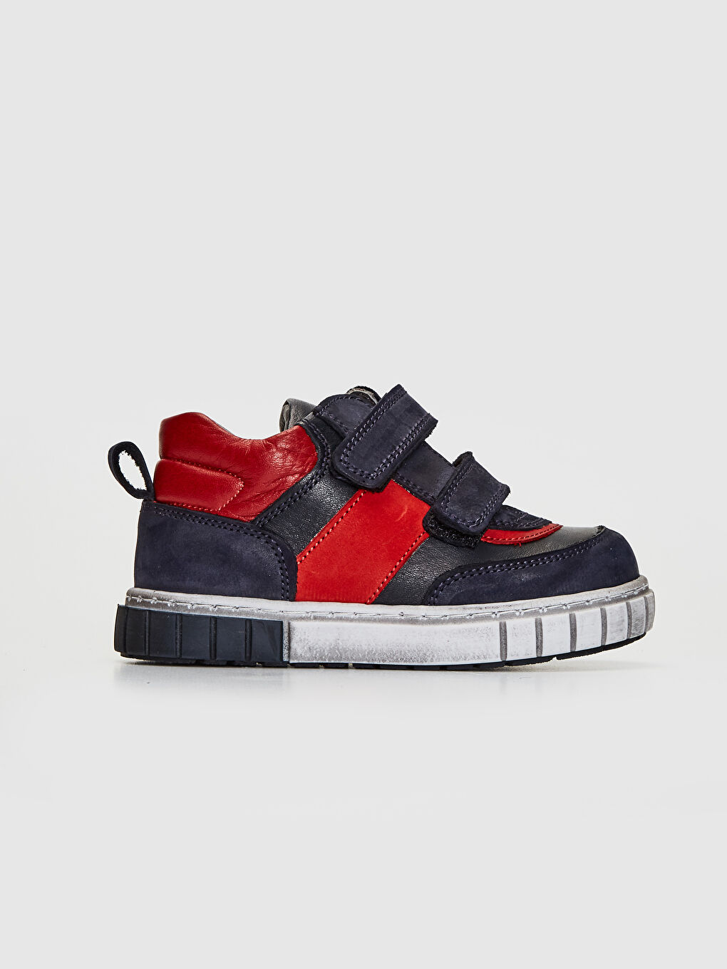 Lacivert Erkek Bebek Hakiki Deri Günlük Bilekli Ayakkabı