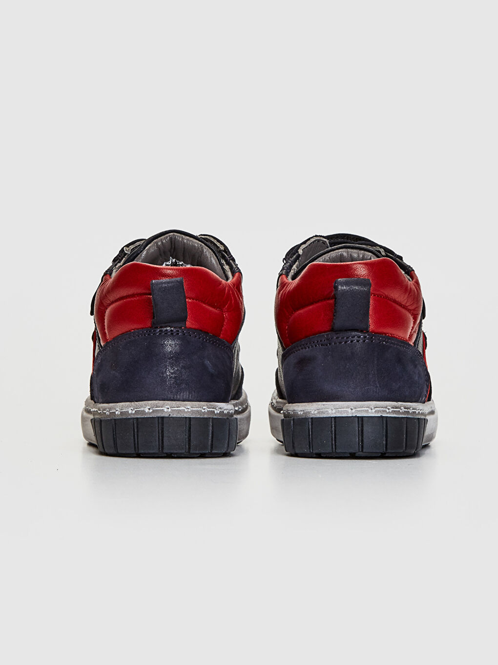 Lacivert Erkek Bebek Hakiki Deri Günlük Bilekli Ayakkabı-3